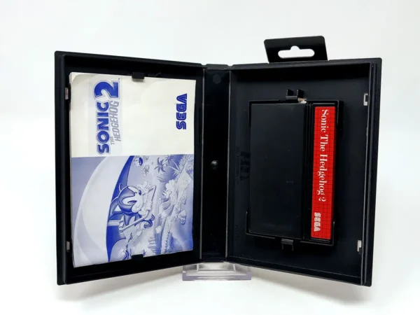 Lateral de la caja de Sonic: The Hedgehog 2 (ESP) para Sega Master System