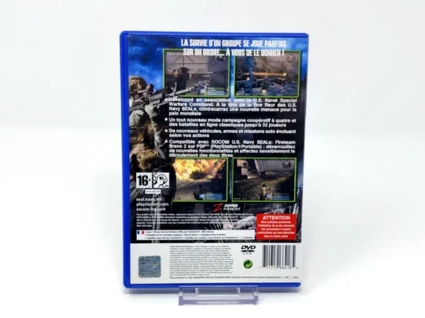 Parte trasera de SOCOM: U.S. Navy SEALs: Combined Assault (FRA) (Rebajado) para PlayStation 2, edición PAL Francia