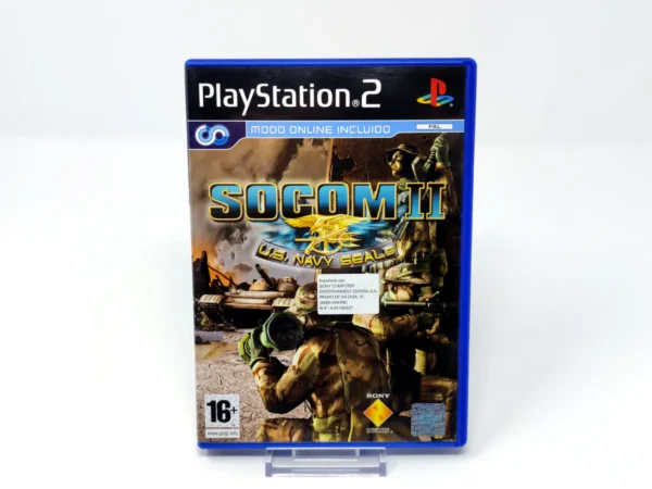 Portada de SOCOM II: U.S. Navy SEALs (ESP) (v2) para PlayStation 2, edición PAL España, de segunda mano