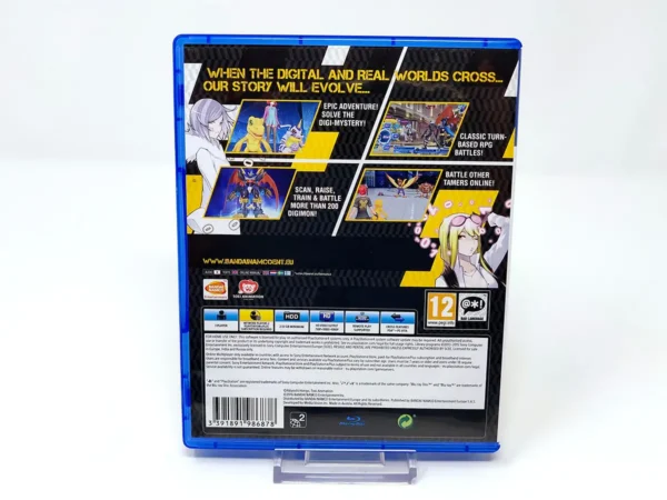 Parte trasera de Digimon Story: Cyber Sleuth (UK) para PlayStation 4, edición PAL UK
