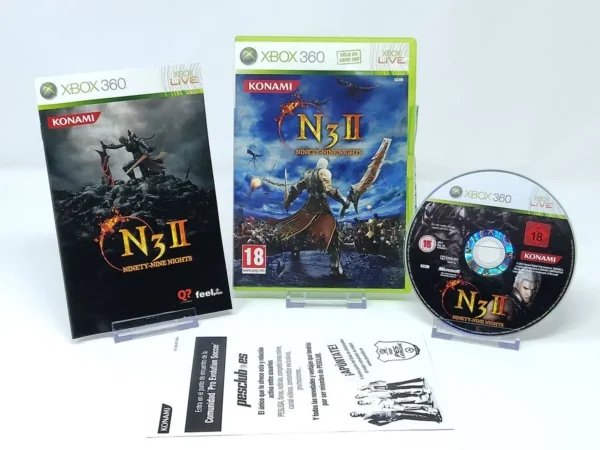 Lateral de la caja de N3II: Ninety-Nine Nights (ESP) para XBOX 360