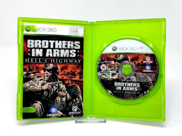 Interior del juego Brothers in Arms: Hell's Highway (ESP) para XBOX 360 con disco y manual