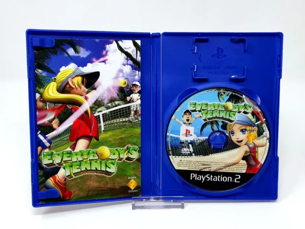 Interior del juego Everybody's Tennis (ESP) para PlayStation 2 con disco y manual