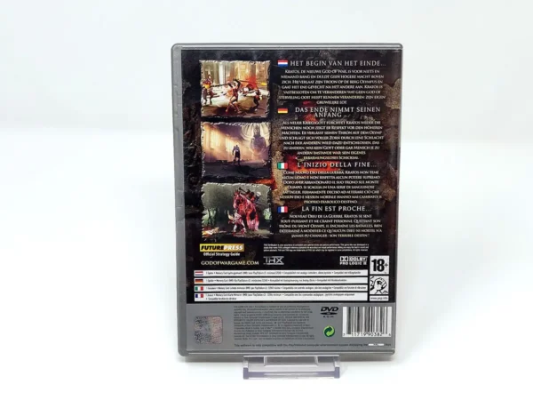 Parte trasera de God of War II (EUR) (Platinum) para PlayStation 2, edición PAL EUR