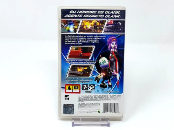 Parte trasera de Secret Agent Clank (ESP) (Rebajado) para PSP, edición PAL España