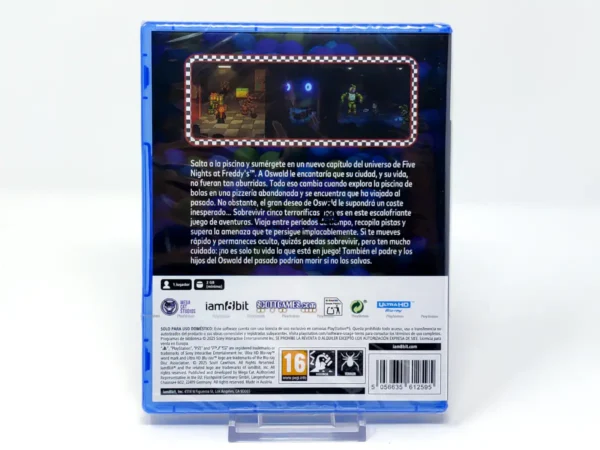 Parte trasera de Five Nights at Freddy's: Into the Pit (ESP) (Precintado) para PlayStation 5, edición PAL España