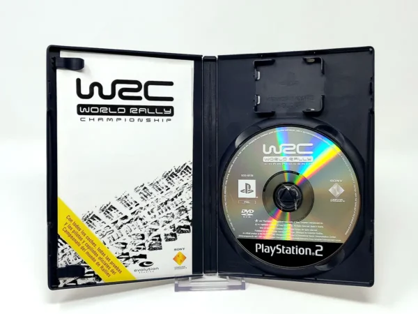 Interior del juego WRC: World Rally Championship (ESP) para PlayStation 2 con disco y manual