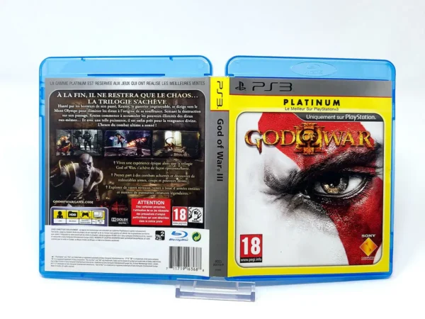 God of War III (FRA) (Platinum) (Carátula) para PlayStation 3, edición PAL Francia, de segunda mano