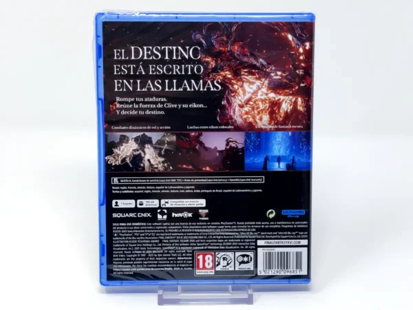 Parte trasera de Final Fantasy XVI (ESP) (Precintado) para PlayStation 5, edición PAL España