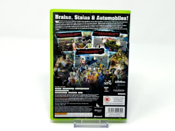 Parte trasera de Blood Drive (UK) para XBOX 360, edición PAL UK