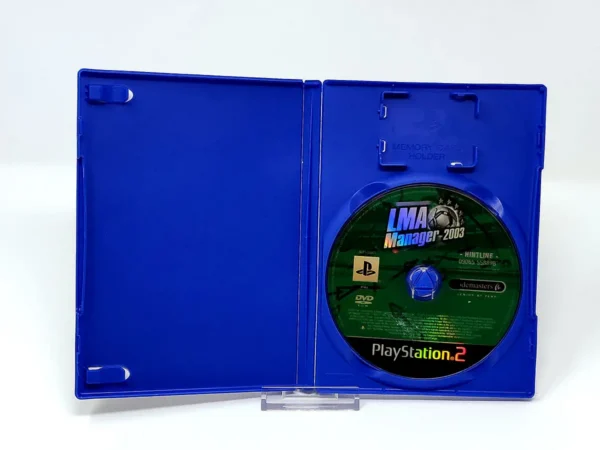 Interior del juego LMA Manager 2003 (UK) (Rebajado) para PlayStation 2 con disco y manual