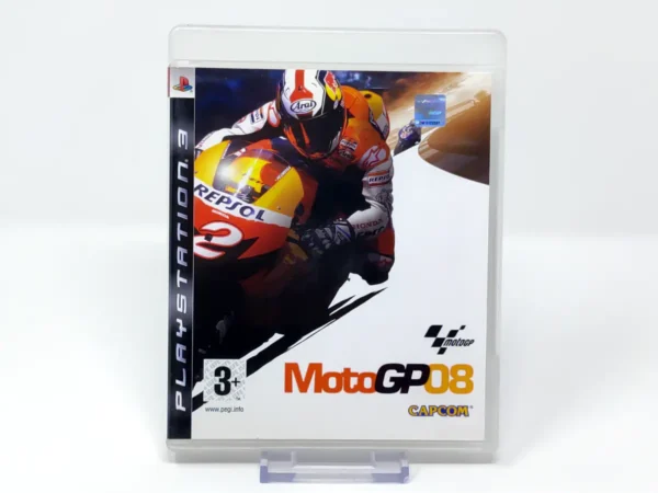 Portada de MotoGP 08 (ESP) para PlayStation 3, edición PAL España, de segunda mano