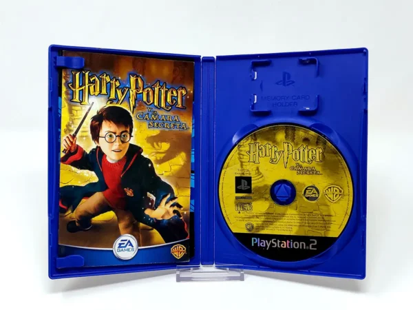 Interior del juego Harry Potter y la Cámara Secreta (ESP) para PlayStation 2 con disco y manual