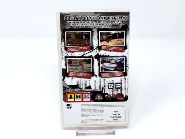 Parte trasera de B-Boy (EUR) (Promo) para PSP, edición PAL