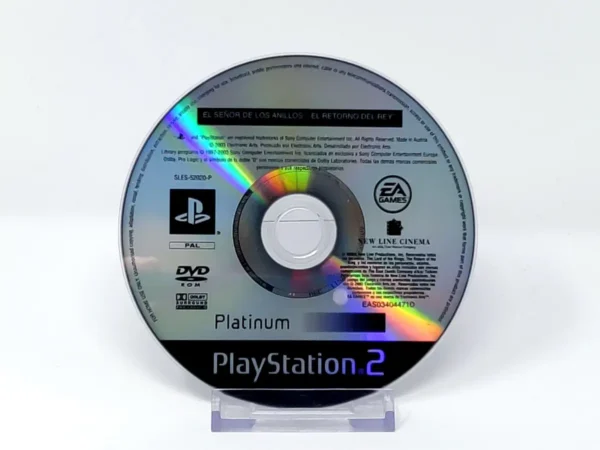 El Señor de los Anillos: El Retorno del Rey (ESP) (Platinum) (Disco) para PlayStation 2, edición PAL España, de segunda mano