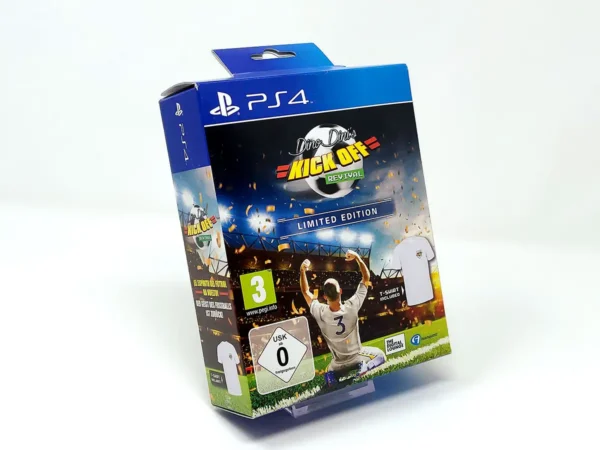 Lateral de la caja de Dino Dini's Kick Off Revival (Limited Edition) (ESP) (Precintado) para PlayStation 4