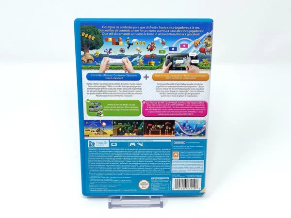 Parte trasera de New Super Mario Bros. U + New Super Luigi U (ESP) para Nintendo Wii U, edición PAL España