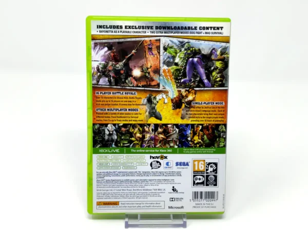 Parte trasera de Anarchy Reigns (Limited Edition) (UK) para XBOX 360, edición PAL UK