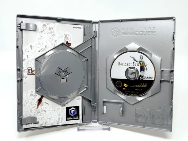 Lateral de la caja de Resident Evil: Zero (FRA) para Nintendo GameCube