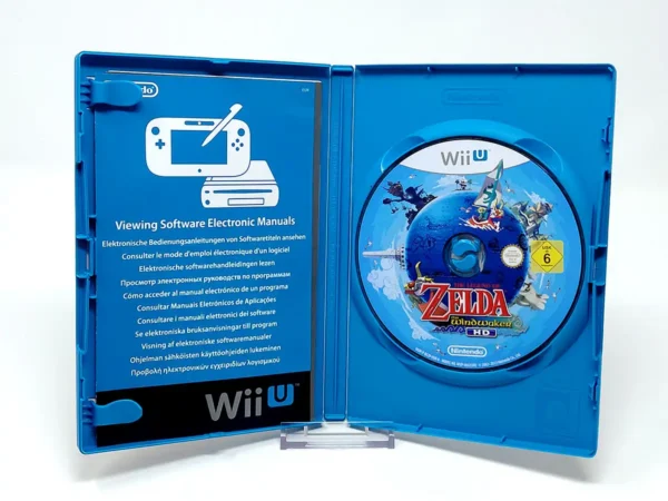 Interior del juego The Legend of Zelda: The Wind Waker HD (ESP) (Nintendo Selects) para Nintendo Wii U con disco y manual