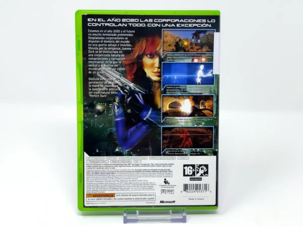 Parte trasera de Perfect Dark Zero (ESP) (Rebajado) para XBOX 360, edición PAL España