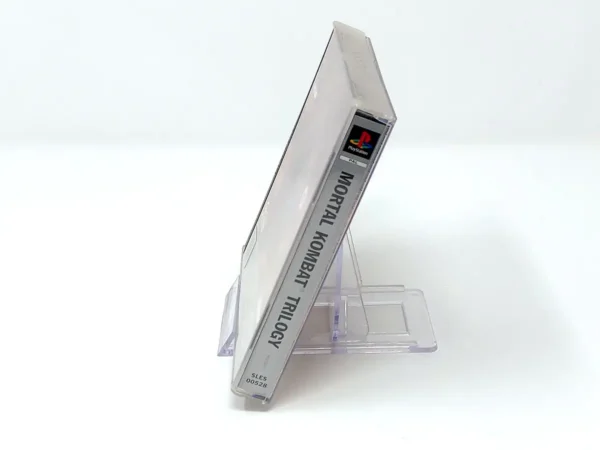 Lateral de la caja de Mortal Kombat Trilogy (ESP) (Platinum) (Rebajado) para PlayStation 1