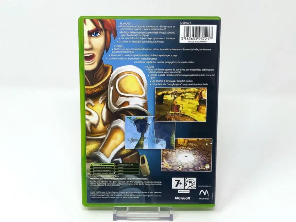 Parte trasera de Memorick: The Apprentice Knight (ESP) para XBOX, edición PAL España