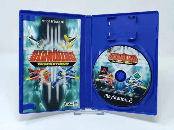 Lateral de la caja de GigaWing Generations (ESP) para PlayStation 2