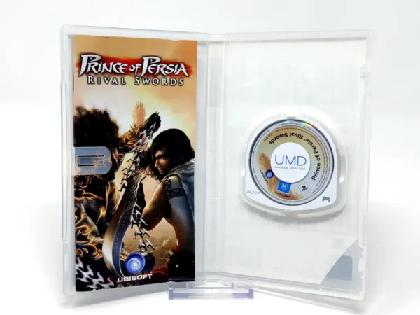 Interior del juego Prince of Persia: Rival Swords (ESP) (Rebajado) para PSP con disco y manual