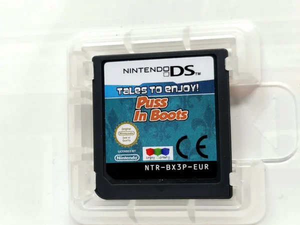 Lateral de la caja de Tales to Enjoy!: Puss In Boots (UK) para Nintendo DS