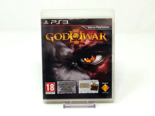 Portada de God of War III (Edición Especial) (ESP) para PlayStation 3, edición PAL España, de segunda mano