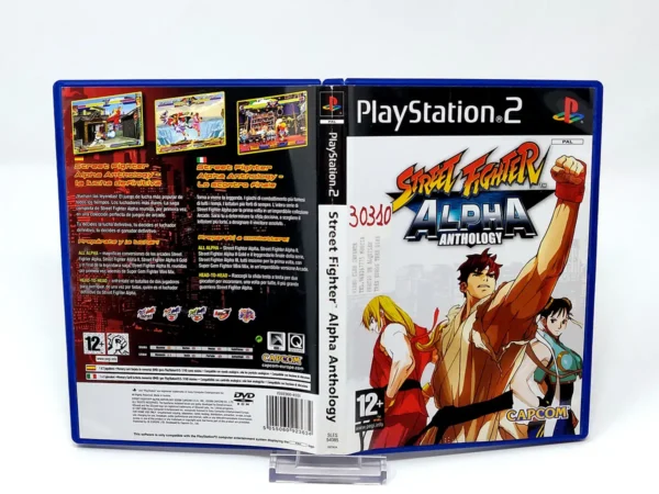 Street Fighter Alpha Anthology (ESP) (Carátula) (Rebajado) para PlayStation 2, edición PAL España, de segunda mano