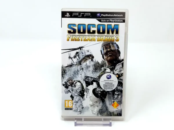Portada de SOCOM: U.S. Navy SEALs: Fireteam Bravo 3 (ESP) para PSP, edición PAL España, de segunda mano