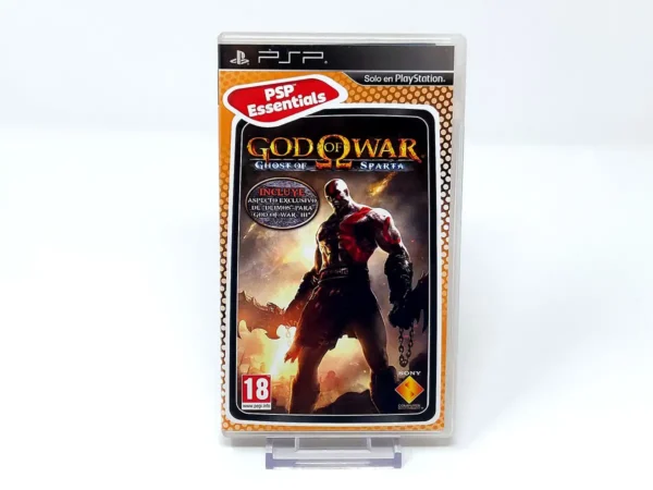 Portada de God of War: Ghost of Sparta (ESP) (Essentials) para PSP, edición PAL España, de segunda mano