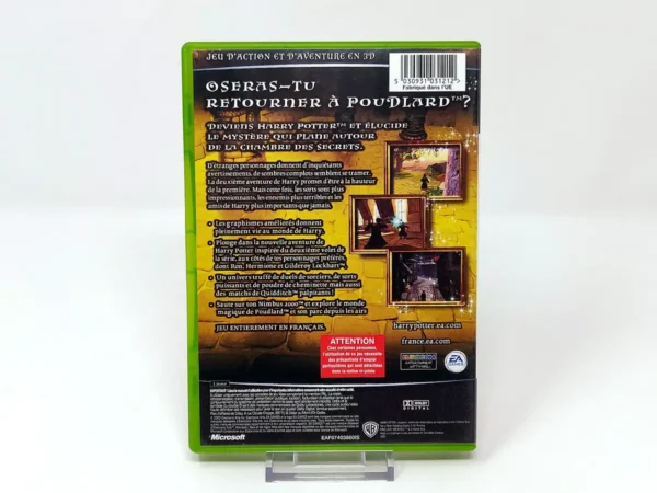 Parte trasera de Harry Potter et la Chambre des Secrets (FRA) para XBOX, edición PAL Francia
