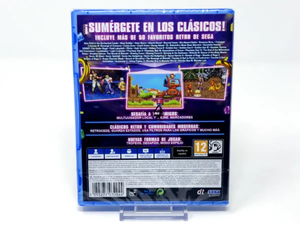 Parte trasera de SEGA Mega Drive Classics (ESP) (Precintado) para PlayStation 4, edición PAL España