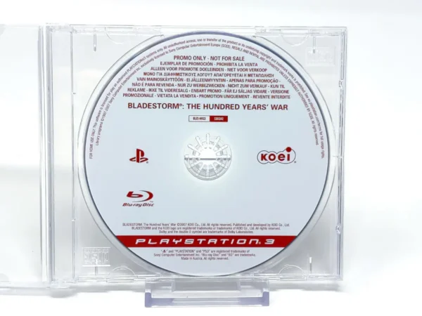 Parte trasera de Bladestorm: The Hundred Years' War (ESP) (Promo) para PlayStation 3, edición PAL España