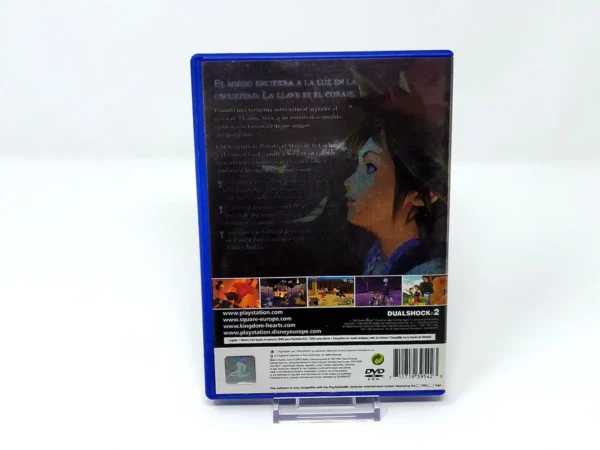 Parte trasera de Kingdom Hearts (ESP) para PlayStation 2, edición PAL España