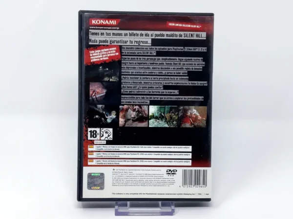 Parte trasera de The Silent Hill 2 Collection (ESP) (Rebajado) para PlayStation 2, edición PAL España