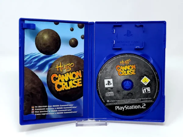 Interior del juego Hugo: CannonCruise (FRA) para PlayStation 2 con disco y manual