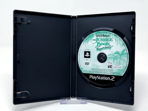 Interior del juego Walt Disney's The Jungle Book: Groove Party (UK) (Rebajado) para PlayStation 2 con disco y manual