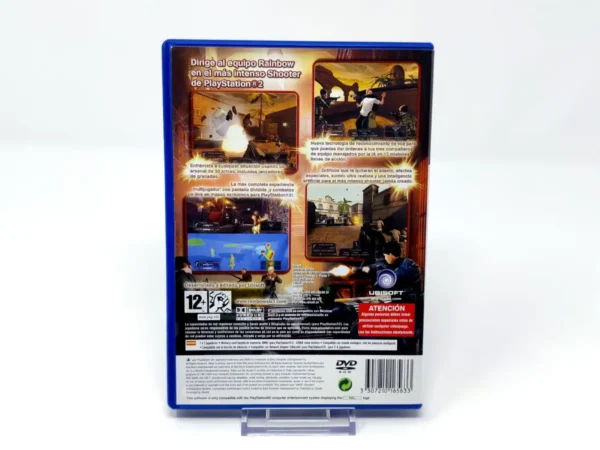 Parte trasera de Tom Clancy's Rainbow Six 3 (ESP) (Rebajado) para PlayStation 2, edición PAL España