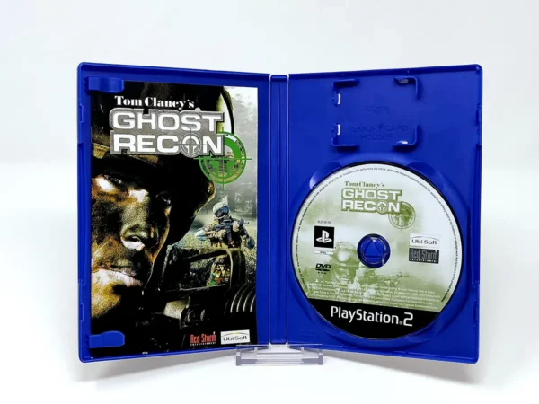 Interior del juego Tom Clancy's Ghost Recon (ESP) para PlayStation 2 con disco y manual