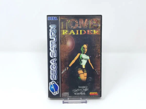 Portada de Tomb Raider (ESP) para Sega Saturn, de segunda mano