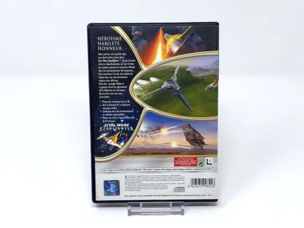 Parte trasera de Star Wars: Starfighter (FRA) (Rebajado) para PlayStation 2, edición PAL Francia