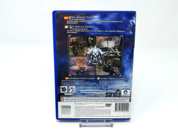 Parte trasera de Darkwatch (ESP) para PlayStation 2, edición PAL España