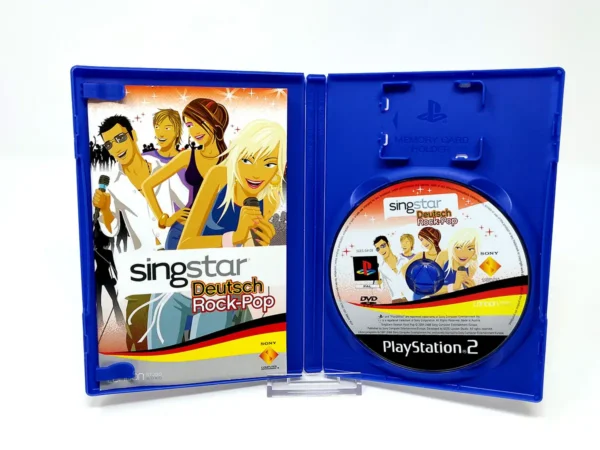 Parte trasera de SingStar Deutsch Rock-Pop (ALE) para PlayStation 2, edición PAL Alemania