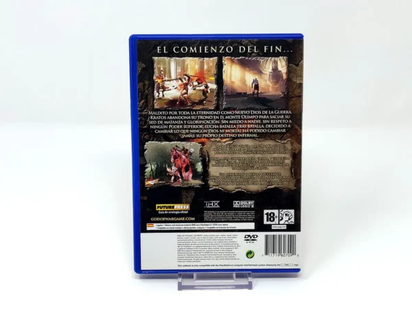 Parte trasera de God of War II (ESP) (Promo) para PlayStation 2, edición PAL España