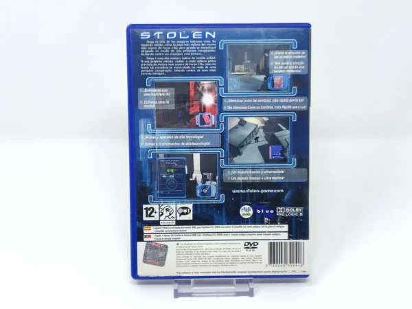 Parte trasera de Stolen (ESP) para PlayStation 2, edición PAL España