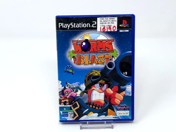 Portada de Worms Blast (ESP) (Rebajado) para PlayStation 2, edición PAL España, de segunda mano